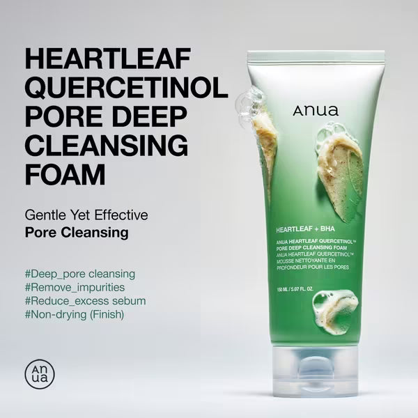 Anua heartleaf Quercentinol Pore Deep Cleansing Foam 150 ml