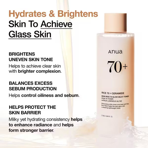 Anua Rice 70 Glow Milky Toner 40 ml