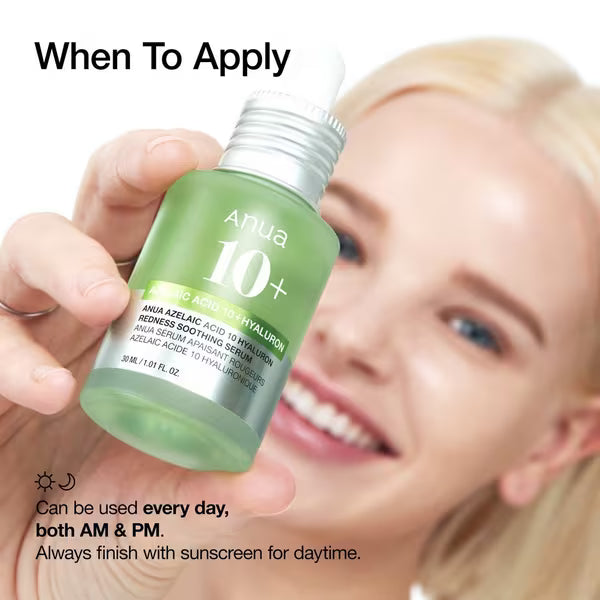 Anua Azelaic 10+ Hyaluron Redness Soothing Serum 30 ml